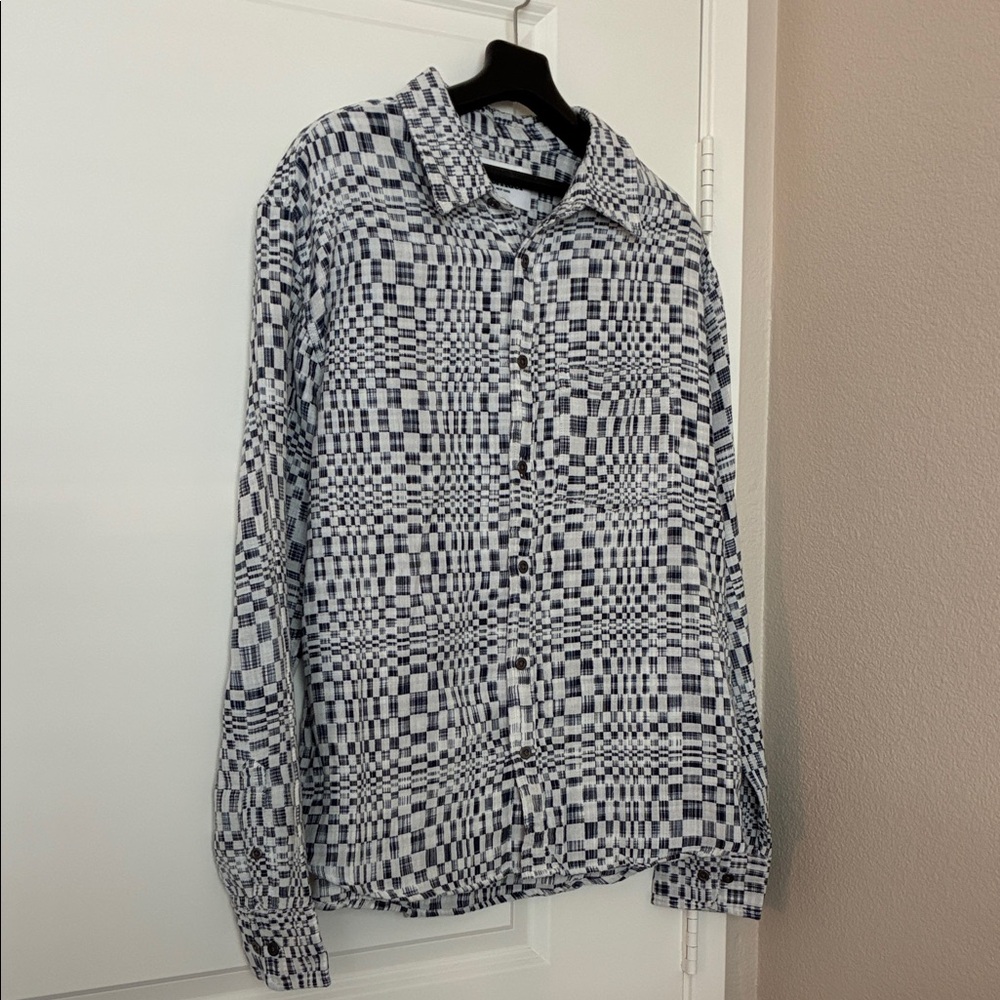 Corridor Navy&White 100% Cotton Shirt